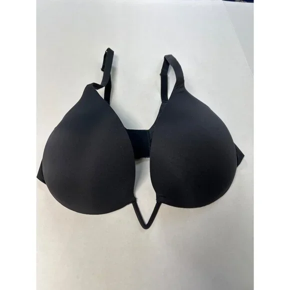 SKIMS Ultimate Deep V Push-Up Bra Onyx Size 34DDD NWT